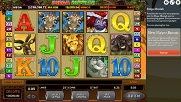 Mega Moolah Online Slot with Progressive Jackpots